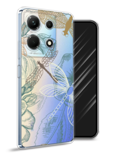 Чехол Awog на Infinix Note 30 4G "Тени стрекоз"