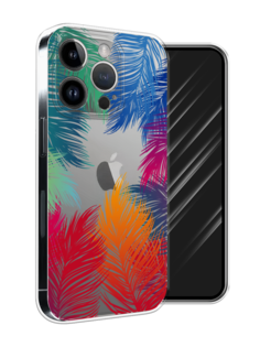 Чехол Awog на Apple iPhone 15 Pro Max "Рамка из перьев"