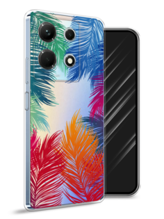 Чехол Awog на Infinix Note 30 4G "Рамка из перьев"
