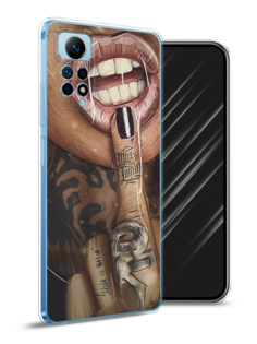 Чехол Awog на Redmi Note 12 Pro 4G "Девушка с татуировками"