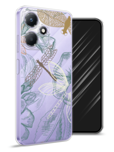 Чехол Awog для Infinix Hot 30 Play "Тени стрекоз"