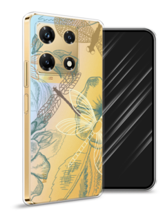 Чехол Awog на Infinix Note 30 Pro "Тени стрекоз"