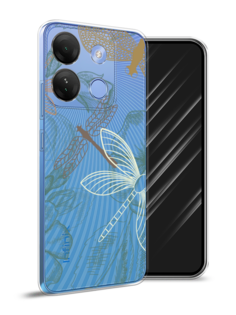 Чехол Awog на Infinix Smart 7 HD "Тени стрекоз"