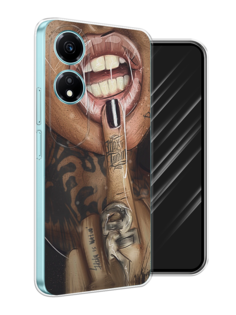 Чехол Awog на Honor X5 Plus "Девушка с татуировками"