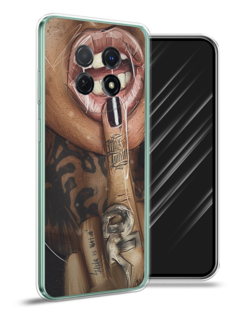 Чехол Awog на Huawei Nova Y91 "Девушка с татуировками"