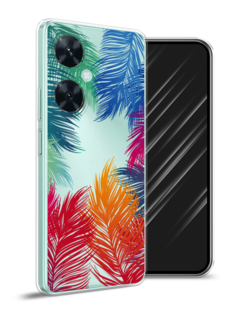 Чехол Awog на Huawei Nova 11i "Рамка из перьев"