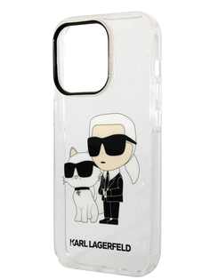 Чехол Karl Lagerfeld для iPhone 14 Pro Max с принтом, Clear