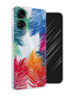 Чехол Awog на Honor 90 Lite "Рамка из перьев"