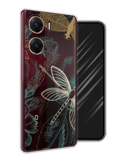 Чехол Awog на Vivo V29e "Тени стрекоз"
