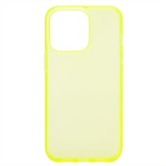 Чехол для iPhone 13 Pro пластиковый с силиконовым бортиком №2 <желтый> Promise Mobile