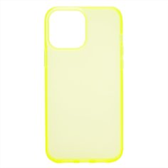 Чехол для iPhone 13 Pro Max пластиковый с силиконовым бортиком №2 <желтый> Promise Mobile