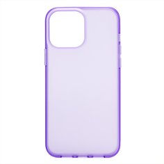 Чехол для iPhone 13 Pro Max пластиковый с силиконовым бортиком №2 <фиолетовый> Promise Mobile