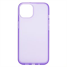 Чехол для iPhone 14 пластиковый с силиконовым бортиком №2 <фиолетовый> Promise Mobile