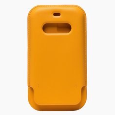 Чехол для iPhone 12 Pro Max кожаный конверт с MagSafe <золотой апельсин> Promise Mobile