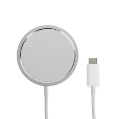Беспроводное зарядное устройство CHR-21, MagSafe, 15 W, белый No Brand