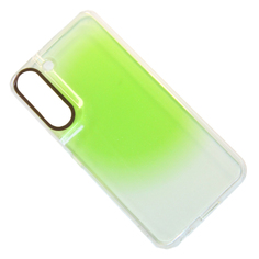 Чехол для Samsung SM-S901B (Galaxy S22) пластик с силиконовым бортиком (рис. 064) зеленый Promise Mobile