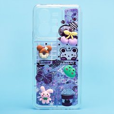 Чехол для Vivo Y35 силиконовый 3D игрушки <фиолетовый> Promise Mobile