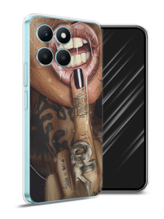 Чехол Awog на Honor X6A "Девушка с татуировками"