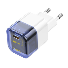 Сетевое зарядное устройство Hoco C125A 1xUSB Type-C 3 А белый, голубой