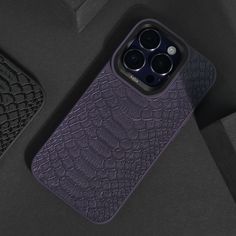 Чехол для телефона Kajsa Glamorous Collection Snake Pattern iPhone 14 Pro Max Purple