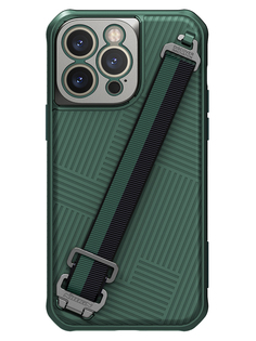 Чехол Nillkin для iPhone 14 Pro Max с ремешком на руку Green