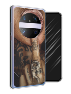 Чехол Awog на Huawei Mate 60 Pro "Девушка с татуировками"