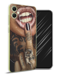 Чехол Awog на Samsung Galaxy A05 "Девушка с татуировками"