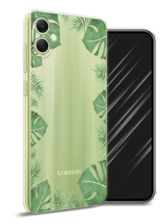 Чехол Awog на Samsung Galaxy A05 "Листья папоротника рамка"