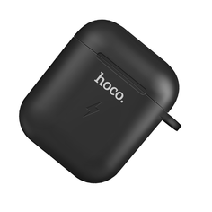 Зарядное устройство чехол AirPods, AirPods 2 Hoco CW22 <черный>
