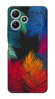 Чехол Awog на Xiaomi Redmi 12 5G "Рамка из перьев"