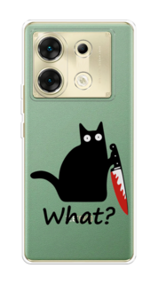 Чехол на Infinix Zero 30 5G "Котик с ножом" Case Place