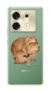 Чехол на Infinix Zero 30 5G "Капибара с ножом" Case Place