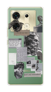 Чехол на Infinix Zero 30 5G "Коллаж греческие скульптуры" Case Place