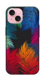 Чехол Awog на Apple iPhone 15 "Рамка из перьев"