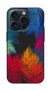 Чехол Awog на Apple iPhone 15 Pro "Рамка из перьев"