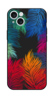 Чехол Awog на Apple iPhone 15 Plus "Рамка из перьев"