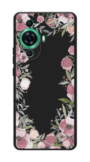 Чехол Awog на Huawei Nova 11 Pro "Розовая цветочная рамка"