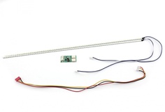 Светодиодная подсветка для 19 формата 4:3, 2 линейки 385x3мм + инвертор (комплект) Vbparts
