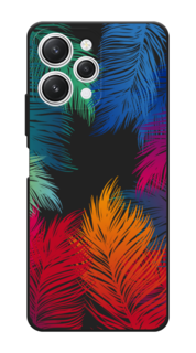 Чехол Awog на Xiaomi Redmi 12 "Рамка из перьев"