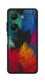 Чехол Awog на Asus ZenFone 9 "Рамка из перьев"