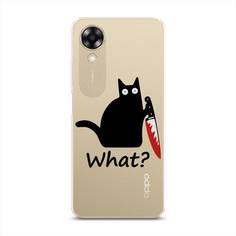 Чехол на Oppo A17K "Котик с ножом" Case Place