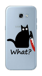 Чехол на Samsung Galaxy A3 2017 "Котик с ножом" Case Place