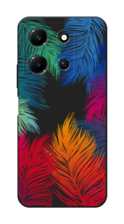 Чехол Awog на Infinix Note 30i "Рамка из перьев"