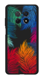 Чехол Awog на Huawei Nova Y91 "Рамка из перьев"