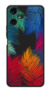 Чехол Awog на Tecno Pova Neo 3 "Рамка из перьев"