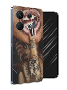 Чехол Awog на Infinix GT 10 Pro "Девушка с татуировками"