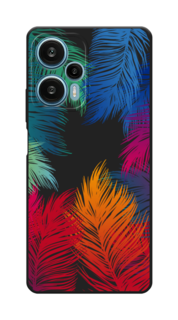 Чехол Awog на Xiaomi Redmi Note 12 Turbo "Рамка из перьев"