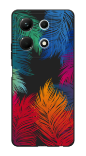 Чехол Awog на Infinix Note 30 4G "Рамка из перьев"