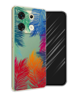 Чехол Awog на Infinix Zero 30 5G "Рамка из перьев"