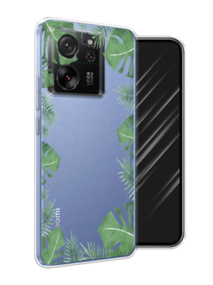 Чехол Awog на Xiaomi 13T Pro Про "Листья папоротника рамка"
